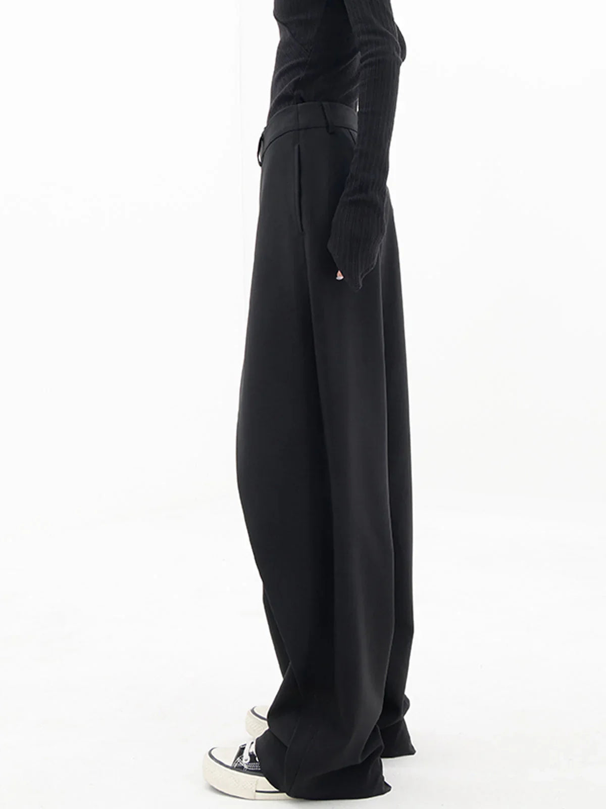 Rosalind | Women's High Waist Baggy Wide Leg Asymmetrical Pants