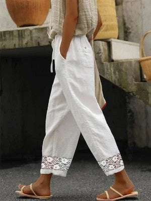Rosanna | Women's Trouser Wide Leg with Side Pockets