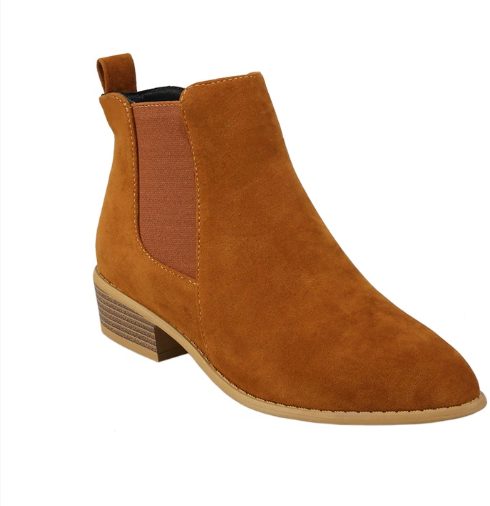 Rosselle | Suede Block Heel Ankle Boots for Women