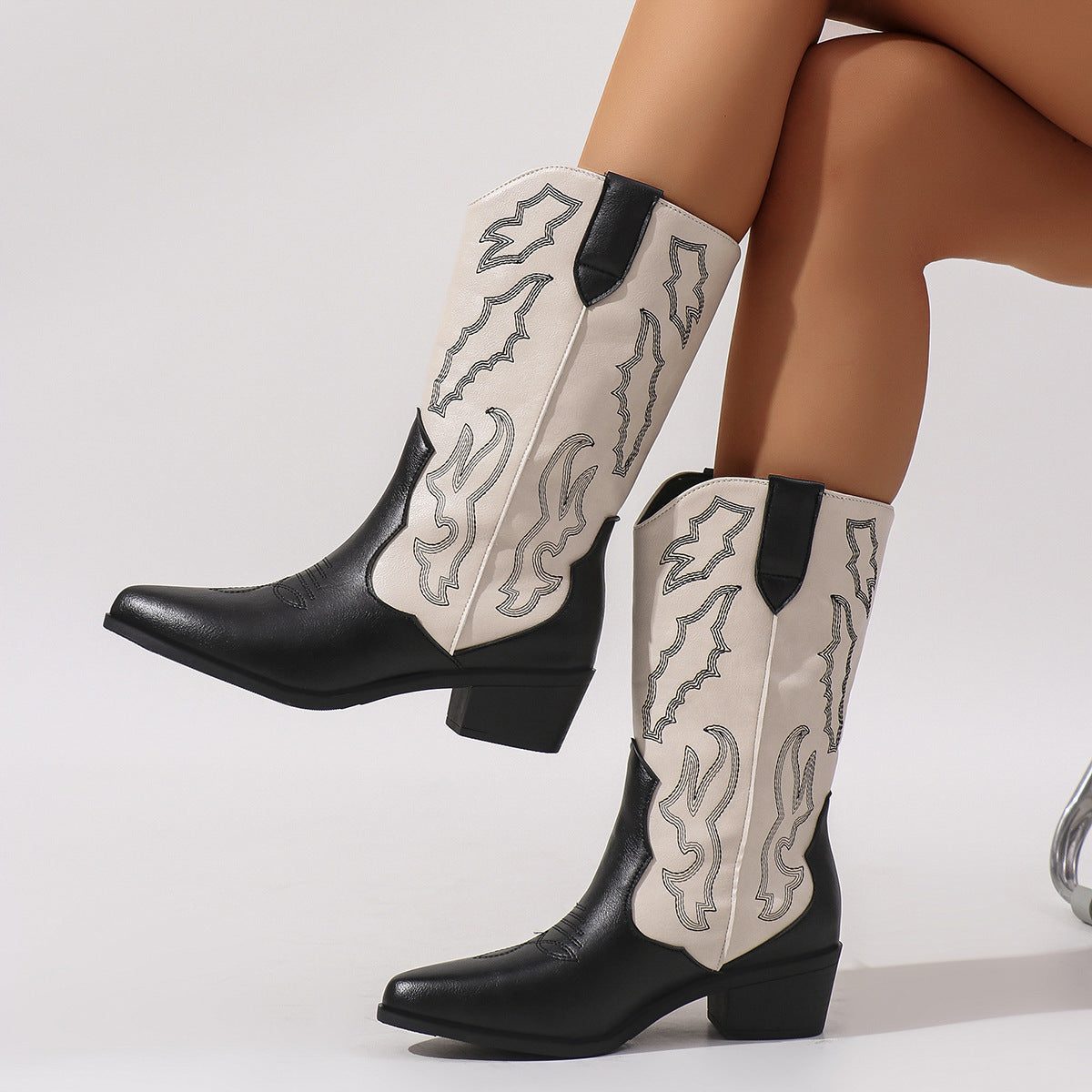 Salomé | Embroidered Western Cowboy Boots for Women