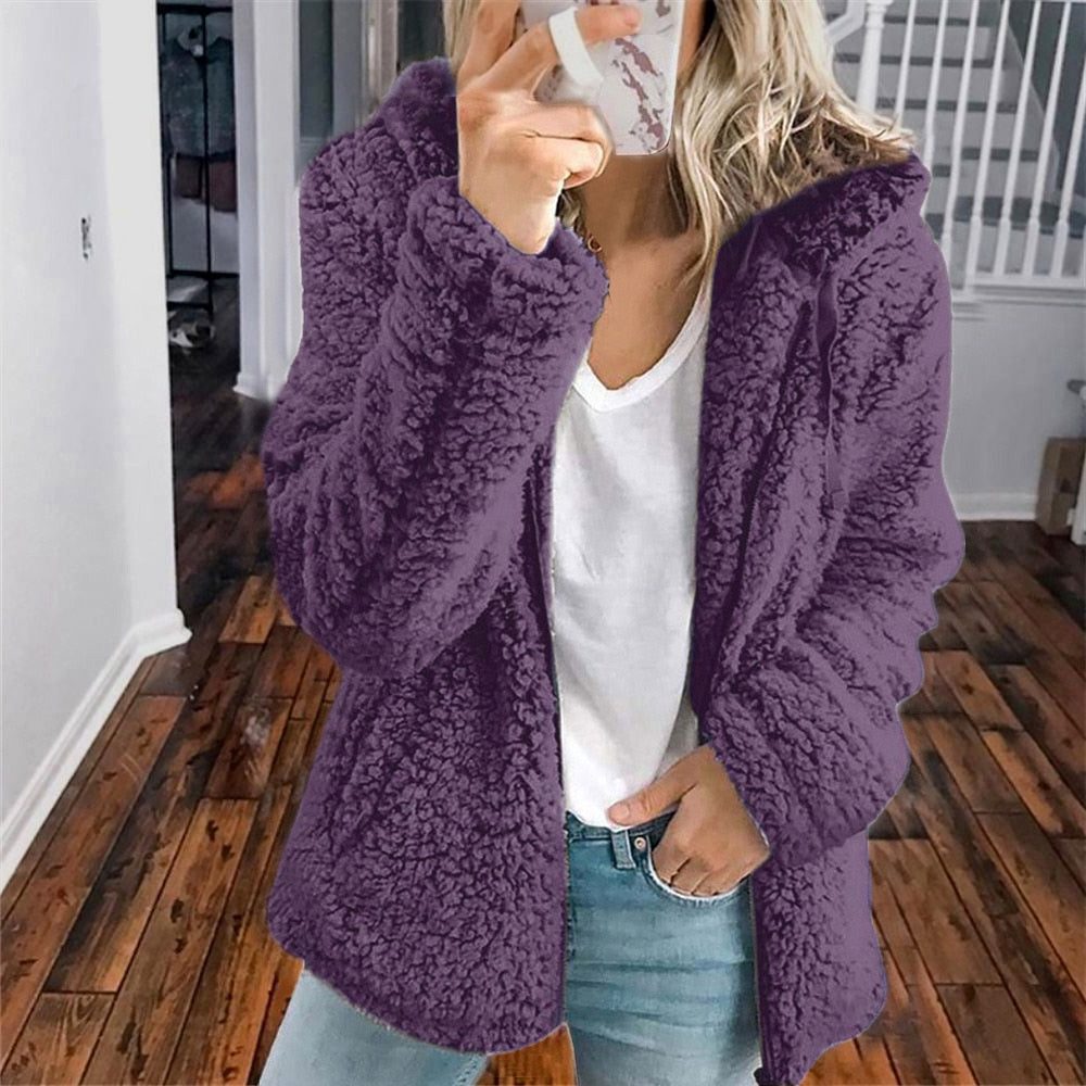 Sancia | Fleece Hooded Jacket for Women