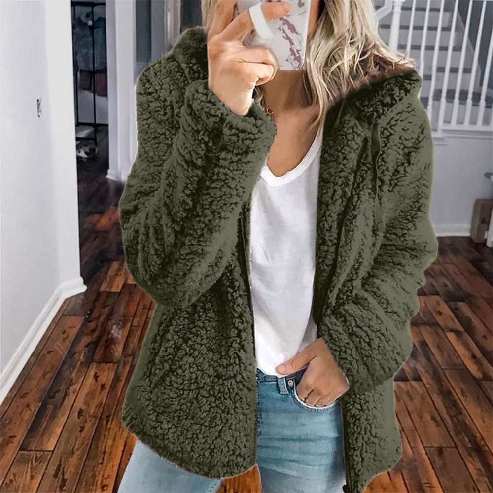 Sancia | Fleece Hooded Jacket for Women