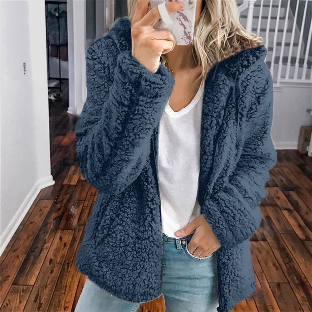 Sancia | Fleece Hooded Jacket for Women