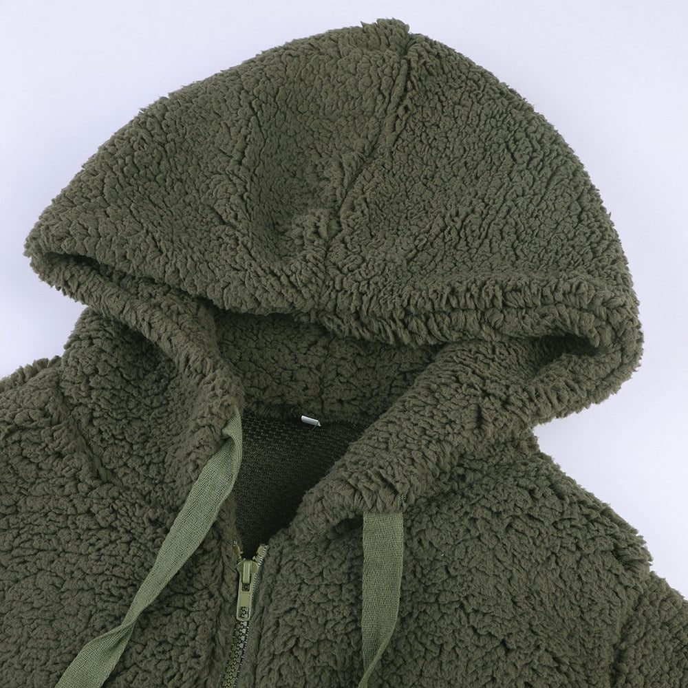 Sancia | Fleece Hooded Jacket for Women