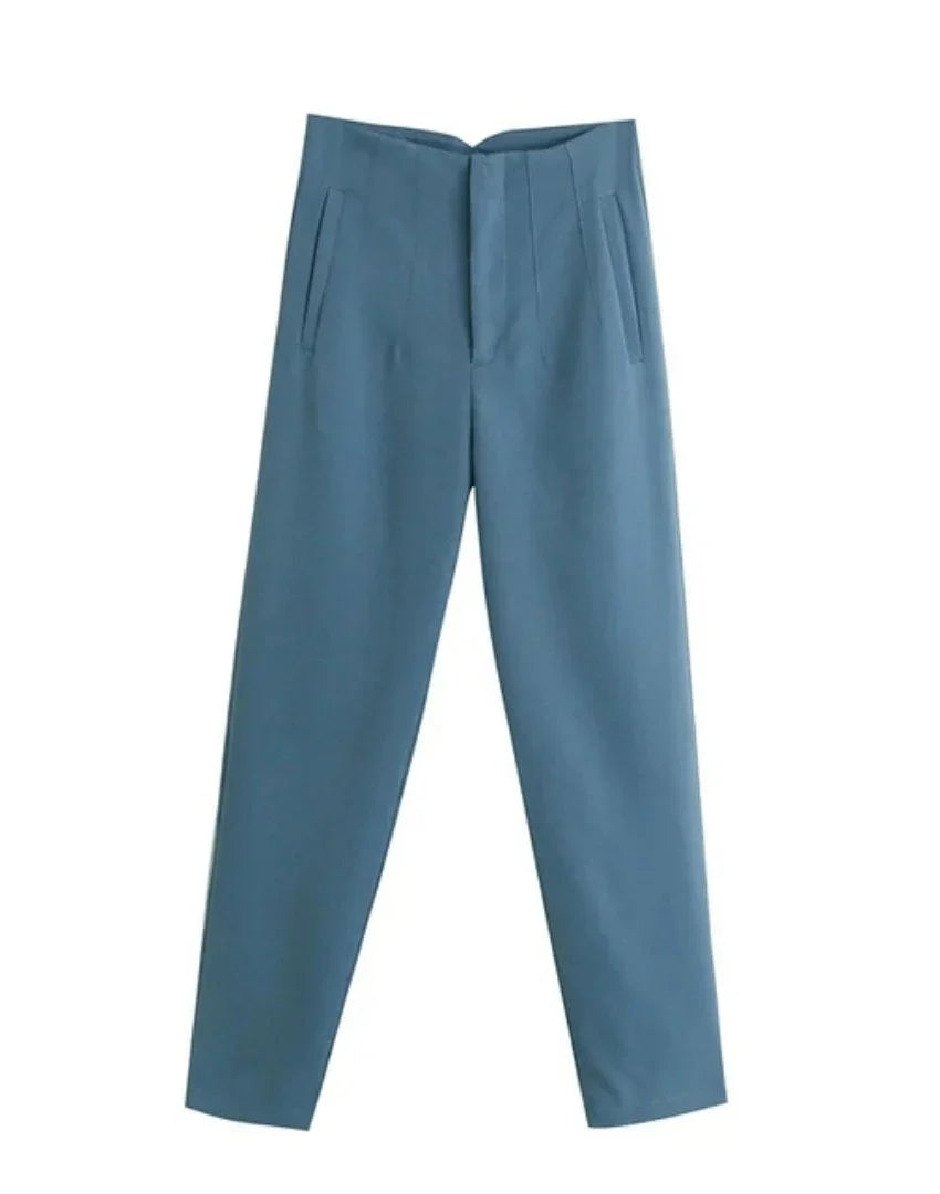 Sandra | Women's Cargo Wide Leg Pants with Cargo Pockets and Elasticated Waist