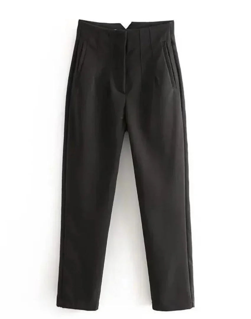 Sandra | Women's Cargo Wide Leg Pants with Cargo Pockets and Elasticated Waist