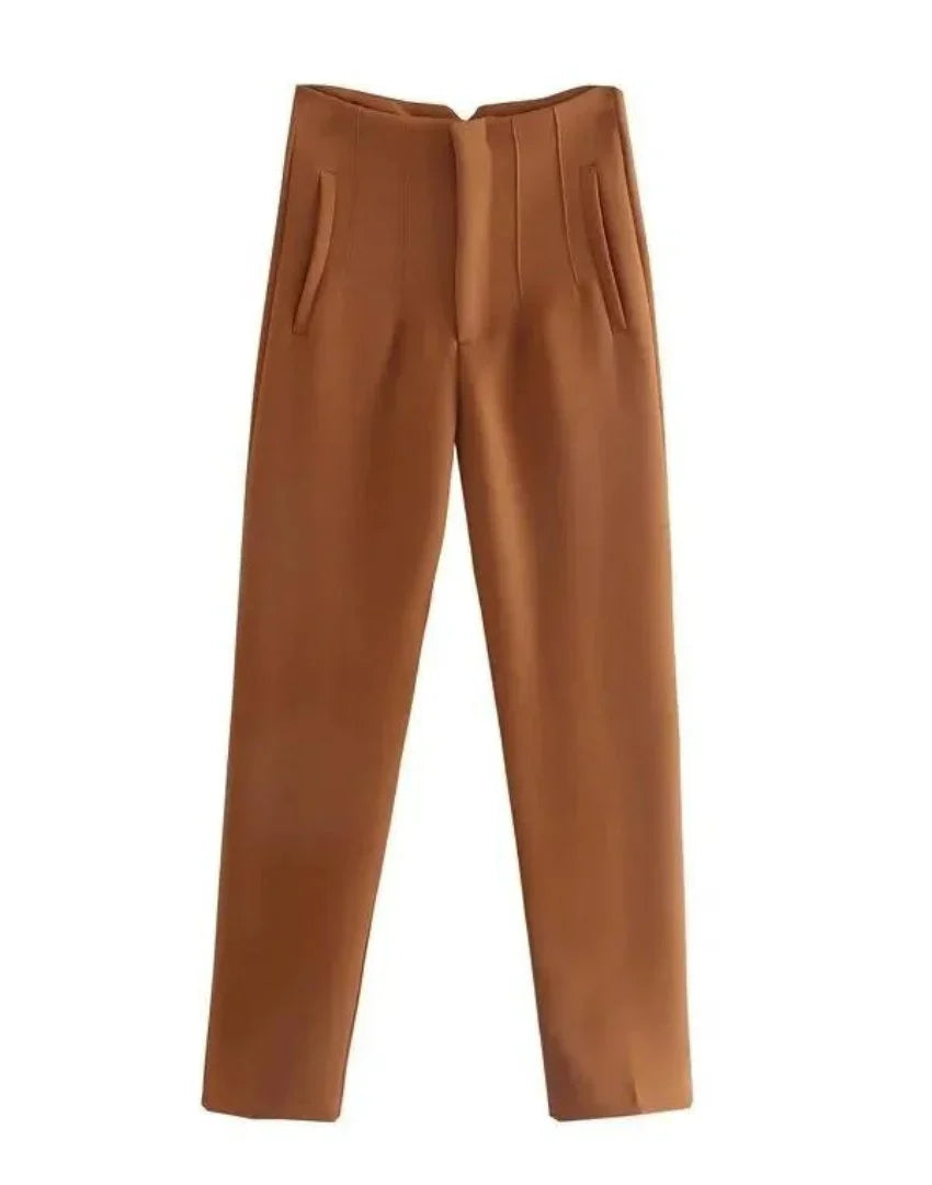 Sandra | Women's Cargo Wide Leg Pants with Cargo Pockets and Elasticated Waist