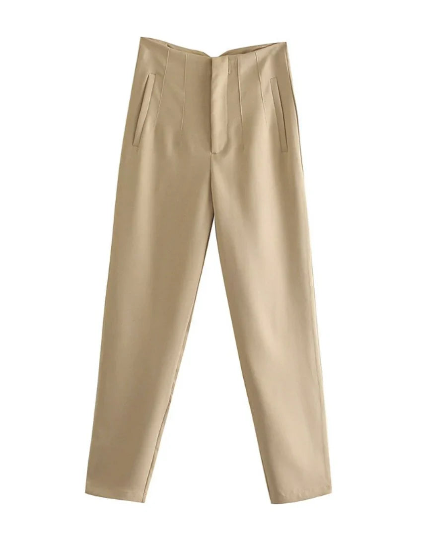 Sandra | Women's Cargo Wide Leg Pants with Cargo Pockets and Elasticated Waist