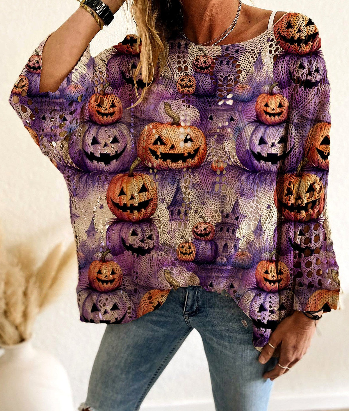 Sandra - Women's Crochet Halloween Pattern Sweater