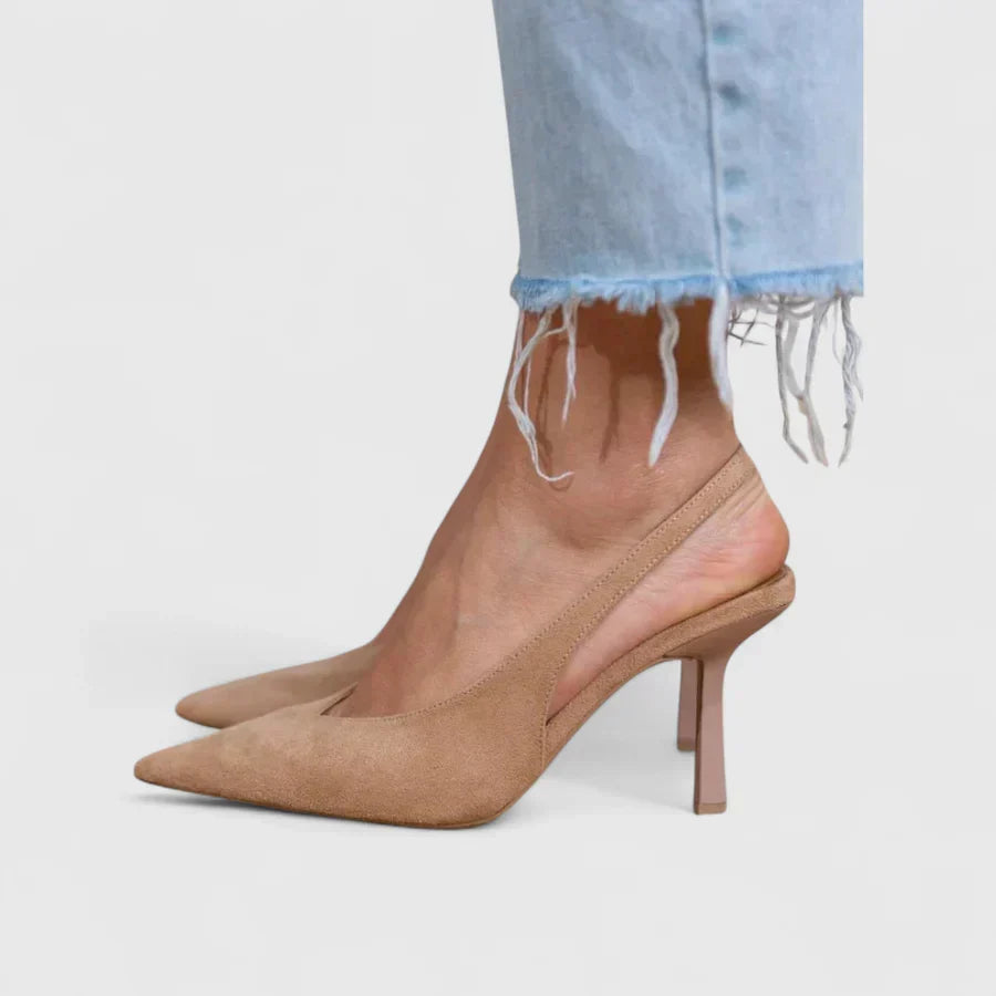 Elizabeth | Comfortable Women's Suede-Effect and Leather-Like Look Pumps