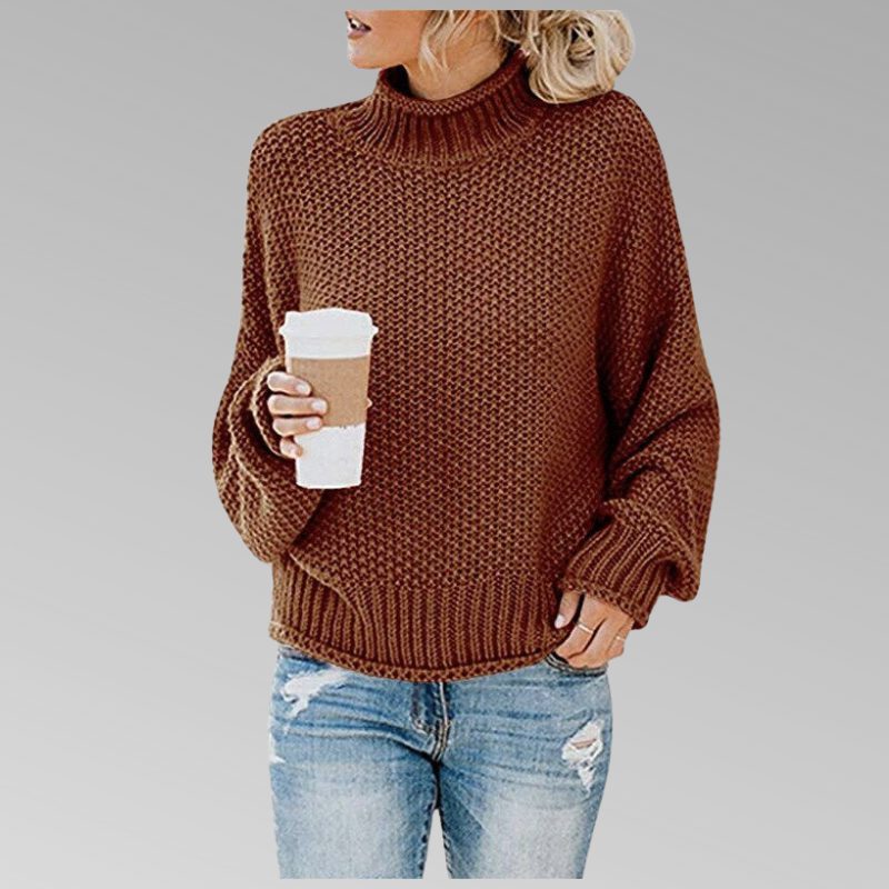 Sara | Chunky Knit Turtleneck Sweater for Women