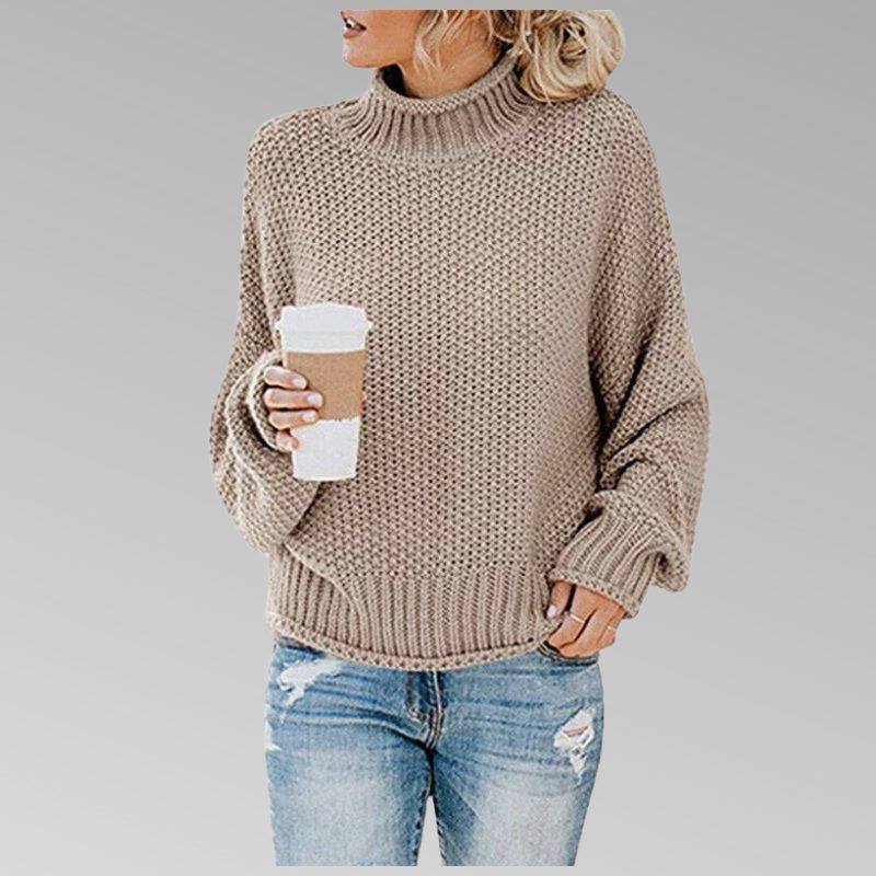 Sara | Chunky Knit Turtleneck Sweater for Women
