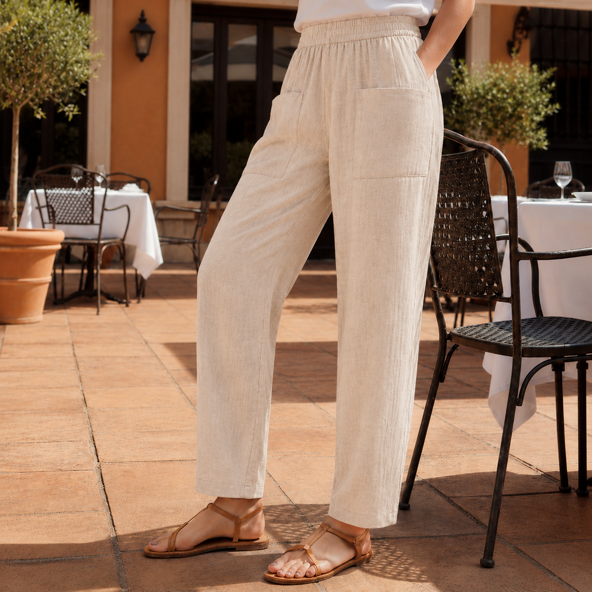 Eze Relaxed Linen Pants