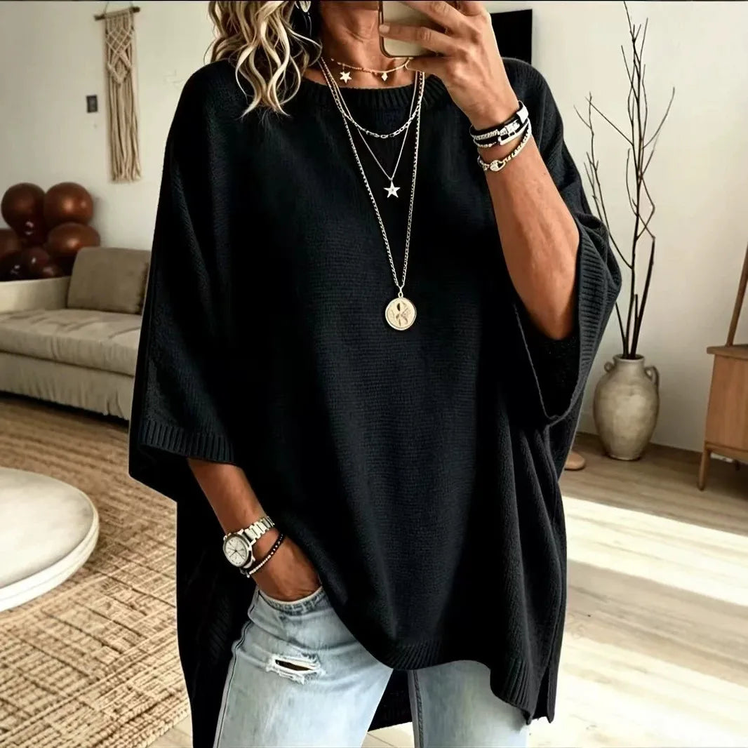 Selena | Women's Relaxed Batwing Knit Sweater