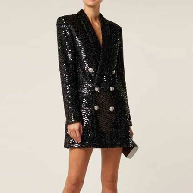 Cato | Sequin Double-Breasted Blazer Dress for Women