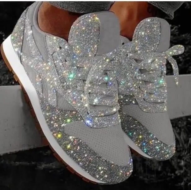 Indira | Sequin Platform Sneakers for Women
