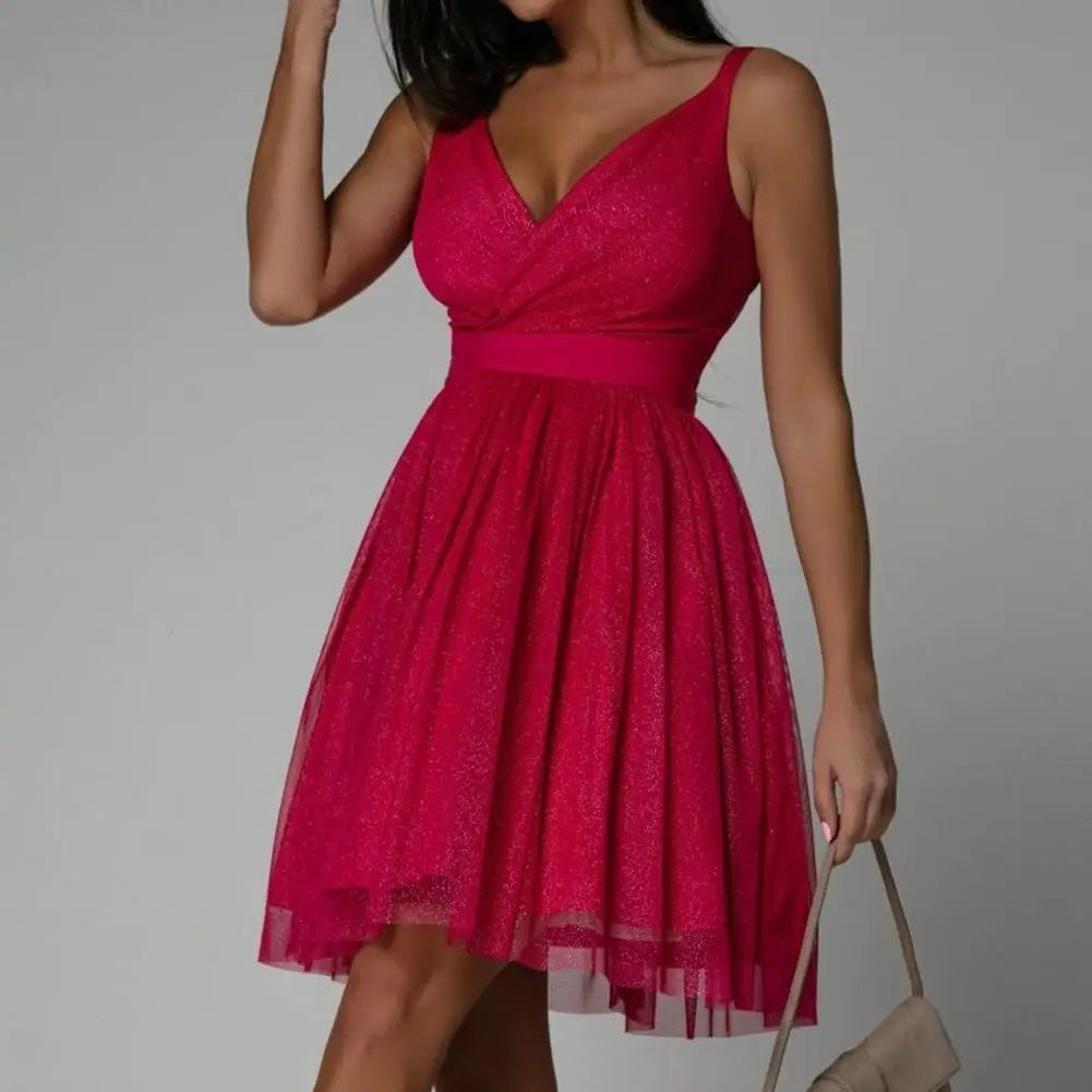 Arlette | Sequin Wrap Midi Party Dress for Women