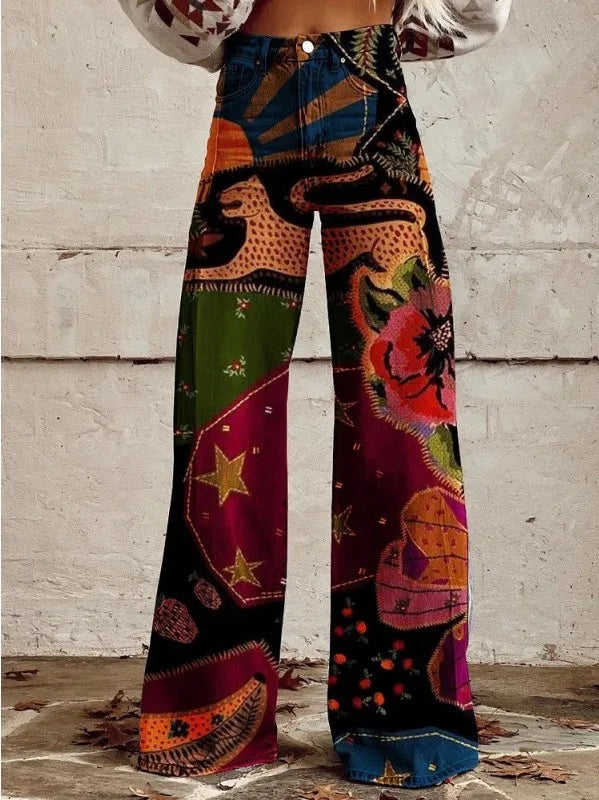 Shirley | Women's Boho Wide-Leg Pants