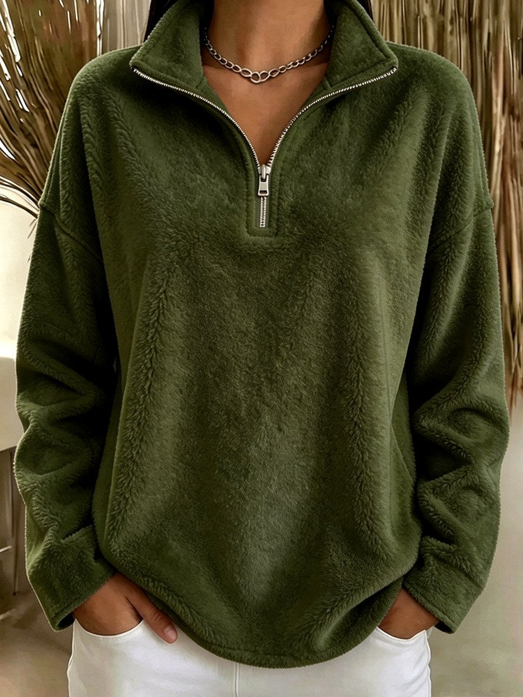 Shuvee - Women's Quarter Zip Fleece Sweater