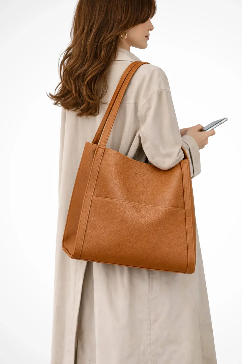 Sian | Women's Tote Shoulder Bag with Front Pocket