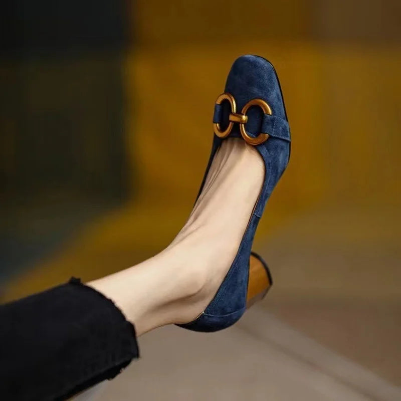 Sienna | Women's Block Heel Mary Jane Shoes with Buckle