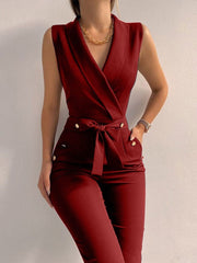 Burgundy with V-neck