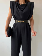 Black with round neck