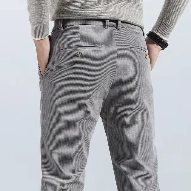 Slim Fit Corduroy Pants for Men