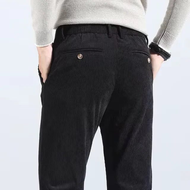 Slim Fit Corduroy Pants for Men