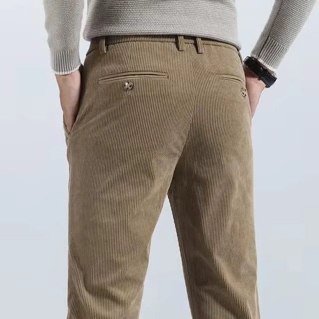 Slim Fit Corduroy Pants for Men