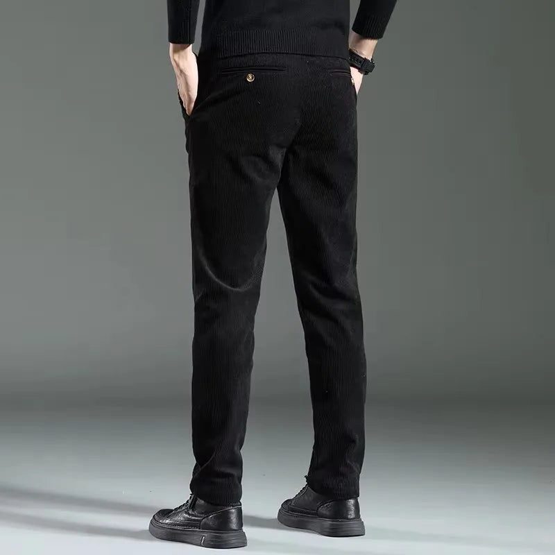 Slim Fit Corduroy Pants for Men