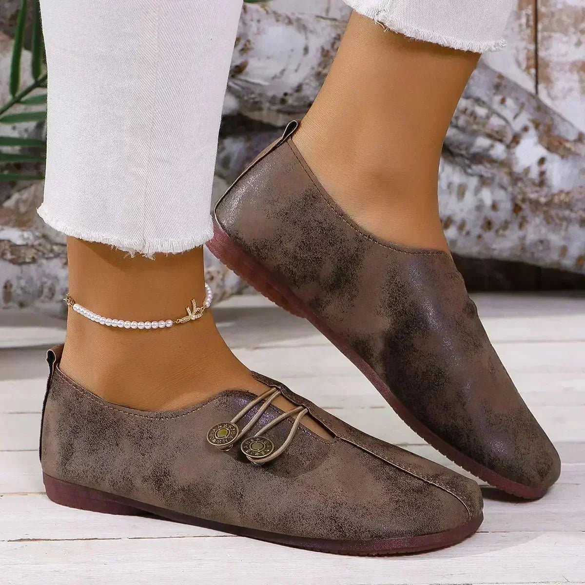 Soft suede women's loafers