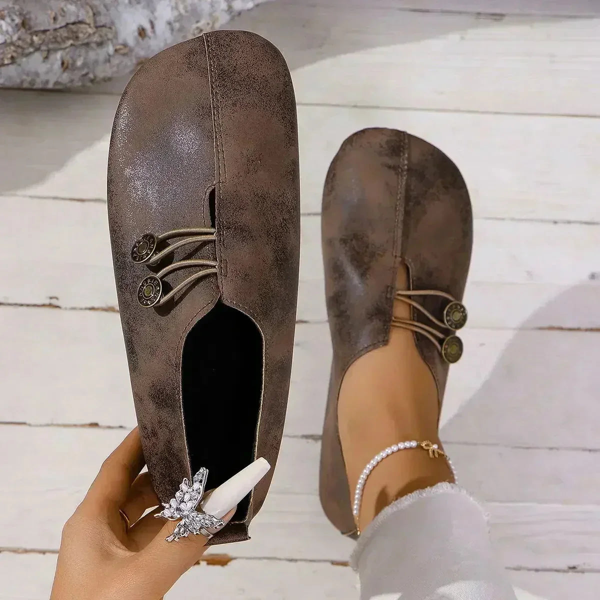 Soft suede women's loafers