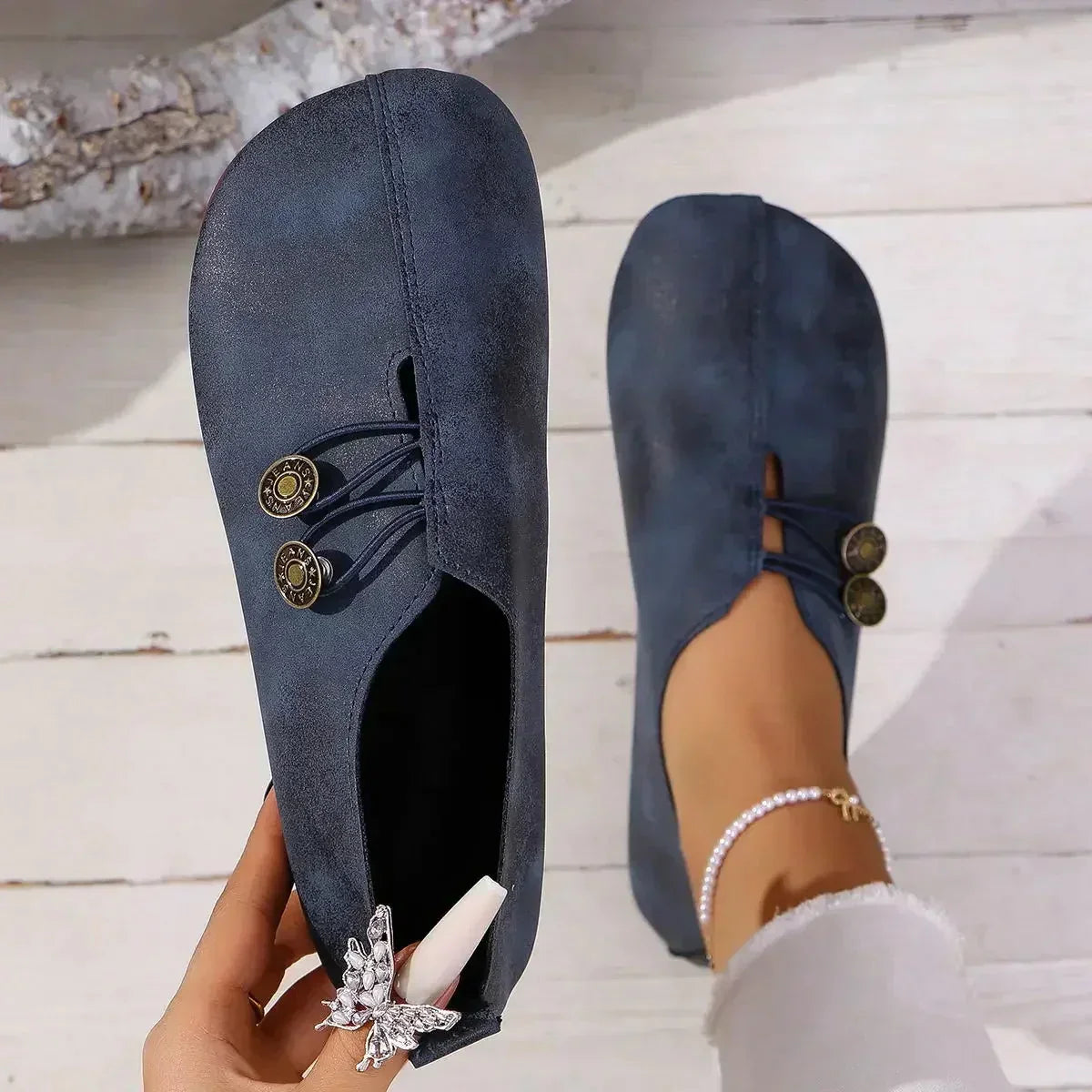 Soft suede women's loafers