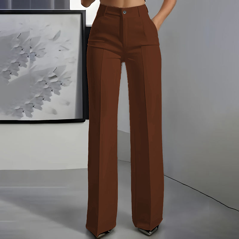 Elle - High-Waisted Tailored Pants