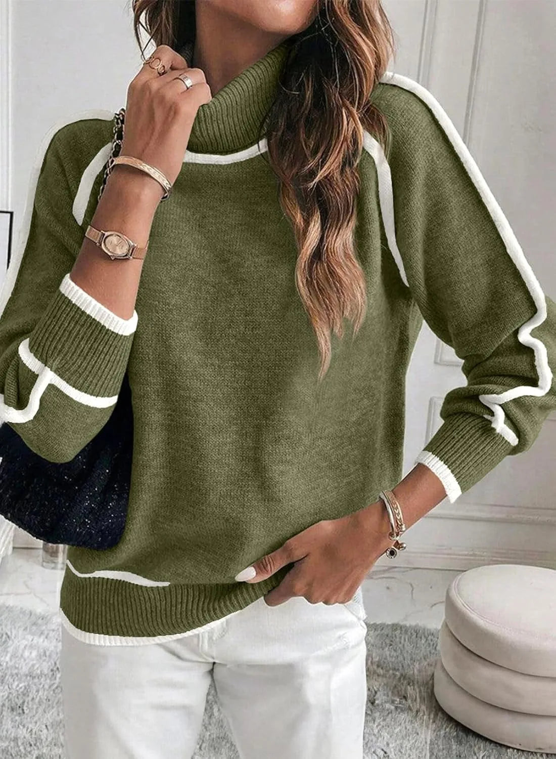 Stella | Women's Knit Cozy Turtleneck Sweater
