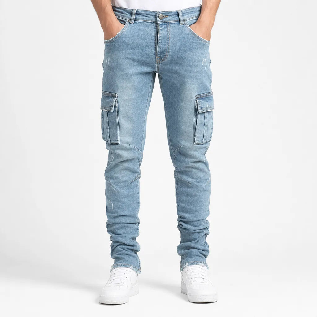 Sterling | Men's Cargo Pants Denim Jeans