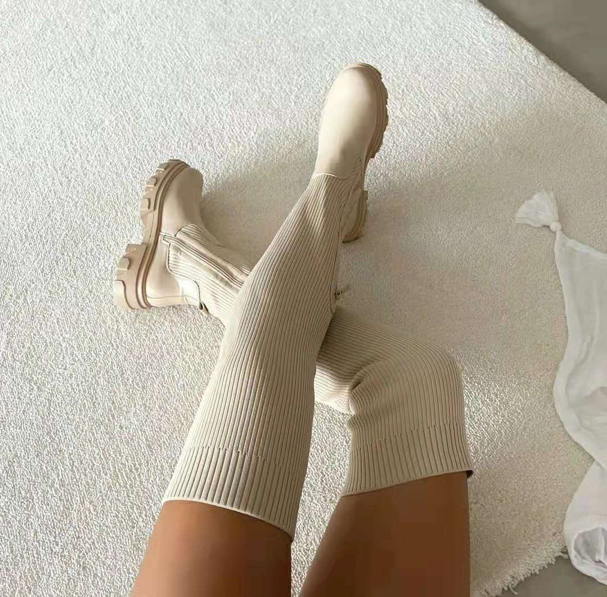 Madison | Stretch Over-the-Knee Platform Boots for Women