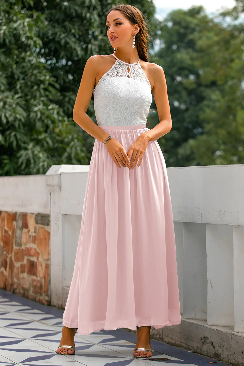 Women's Wedding Guest Maxi Dress | Halter