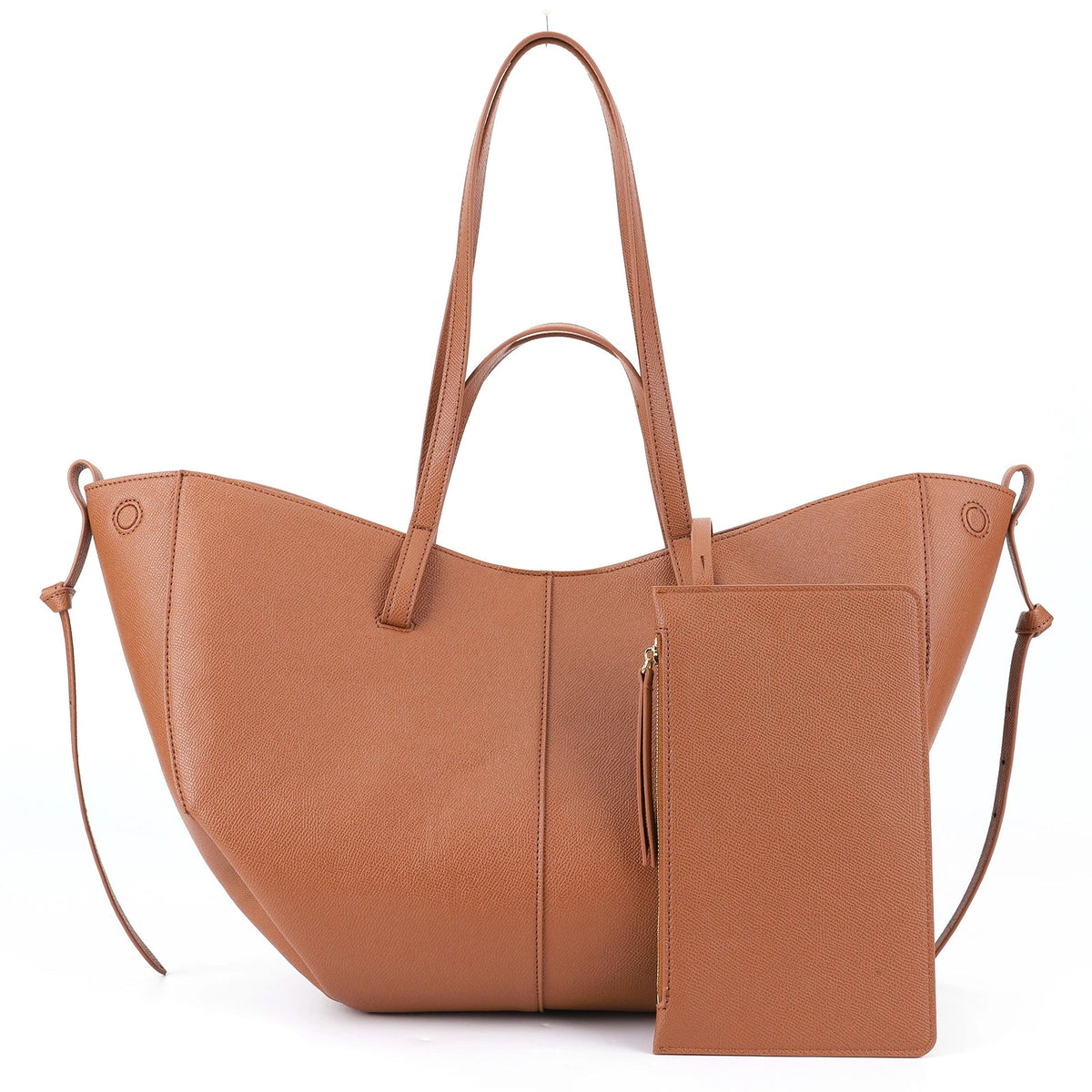 Women's Curved Tote Bag with Adjustable Strap