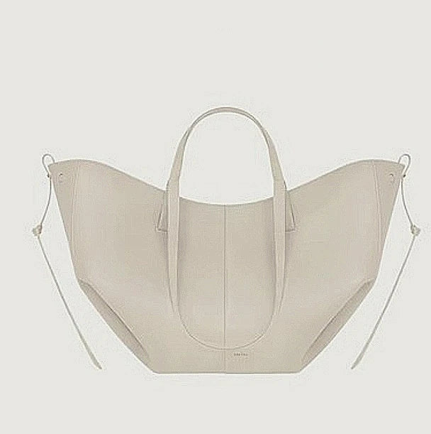 Women's Curved Tote Bag with Adjustable Strap
