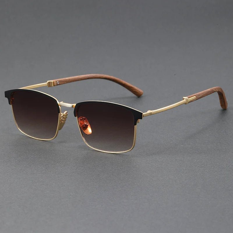 Luna | Women's Polarized UV400 Half-Frame Browline Sunglasses