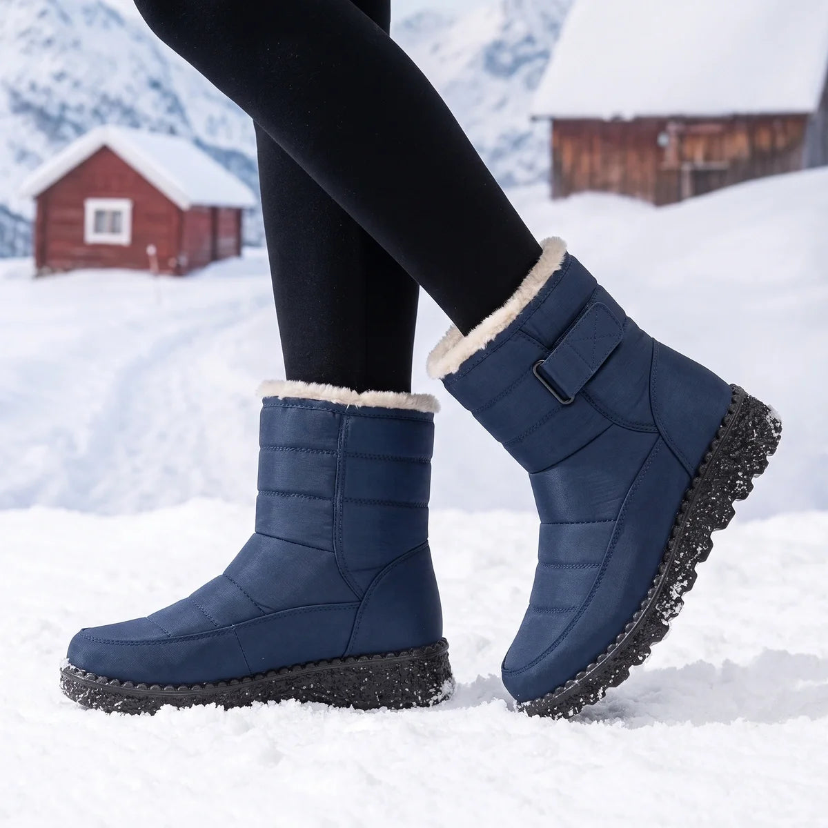 Sunniva Quilted Water Resistant Snow Boots
