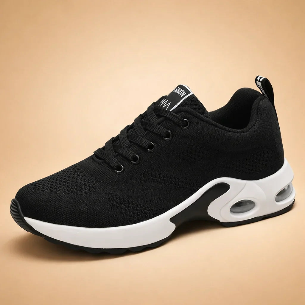 Mesh Sneakers - Athletic Lace Up Air Cushion Women's Shoes