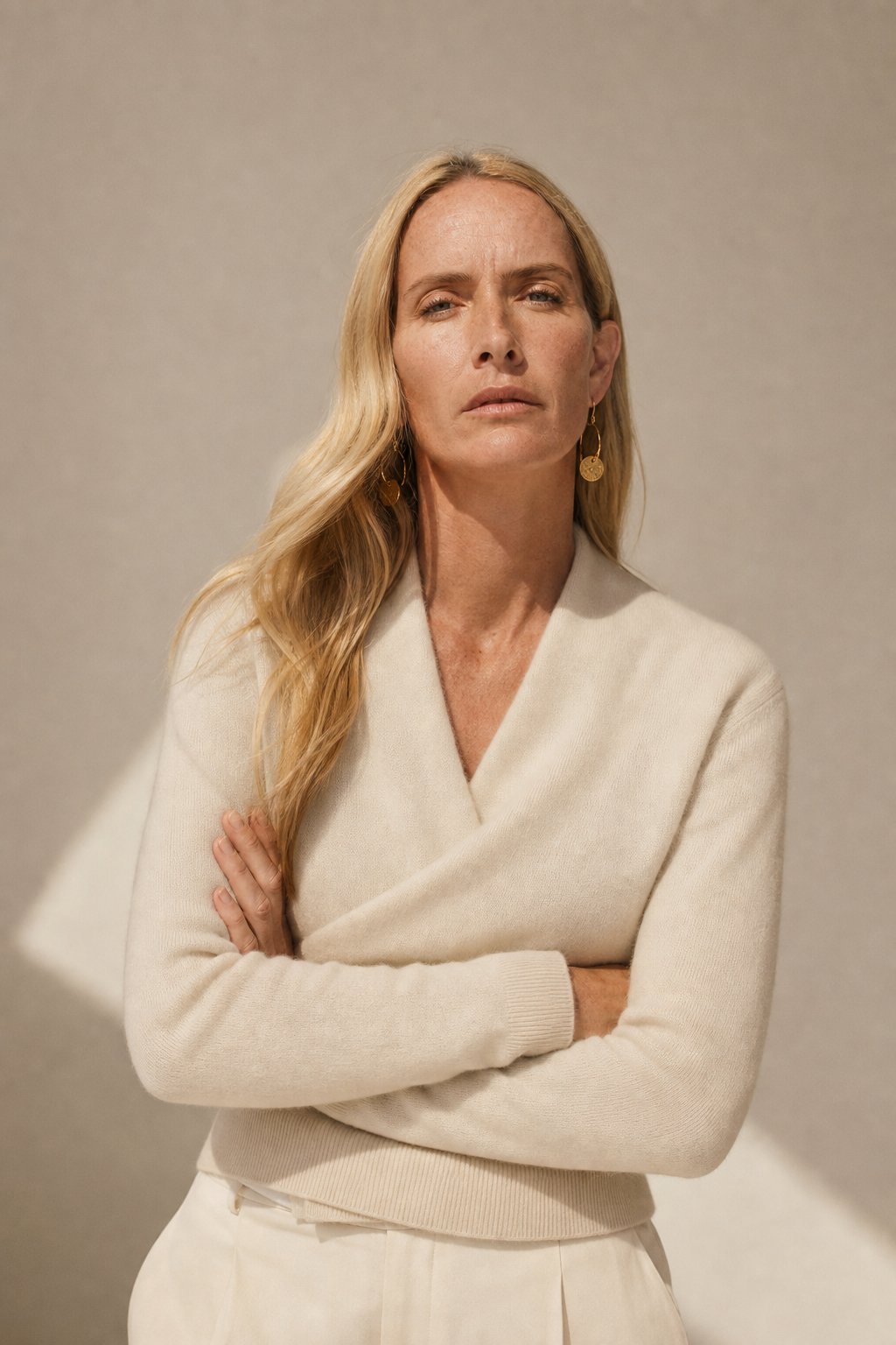 Teresa | Womens Cashmere Sweater with Crossover Collar | Standard Fit, Hand Wash | Pink, Red, Ivory and More XS-XL