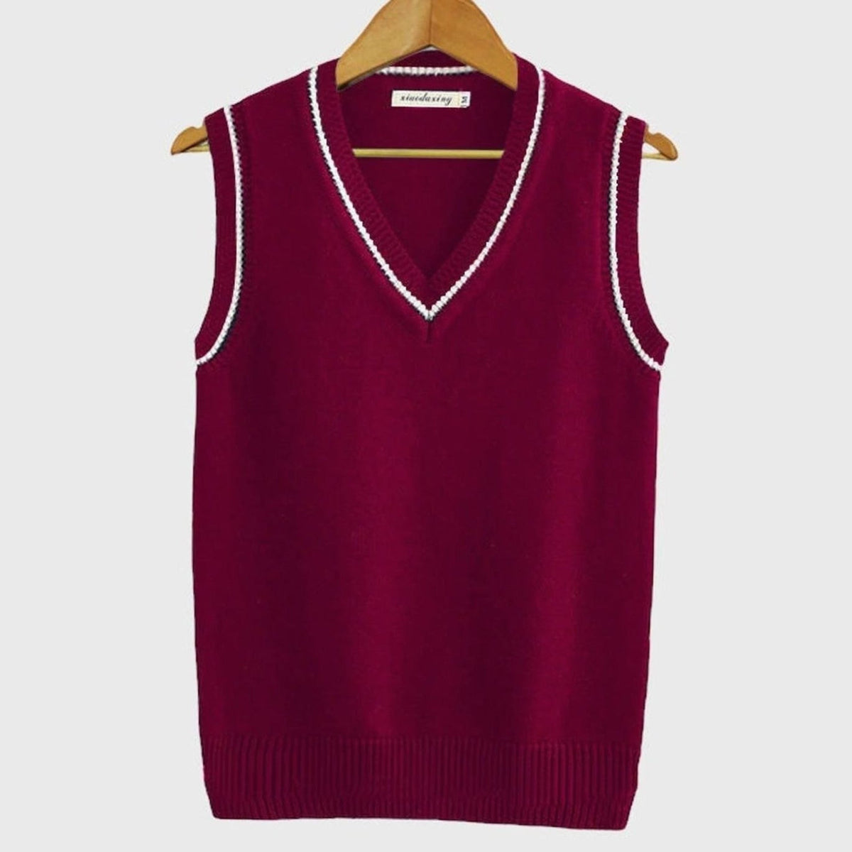 Women's Cable Knit Sweater Vest, V-Neck, Sleeveless, Ribbed Trim
