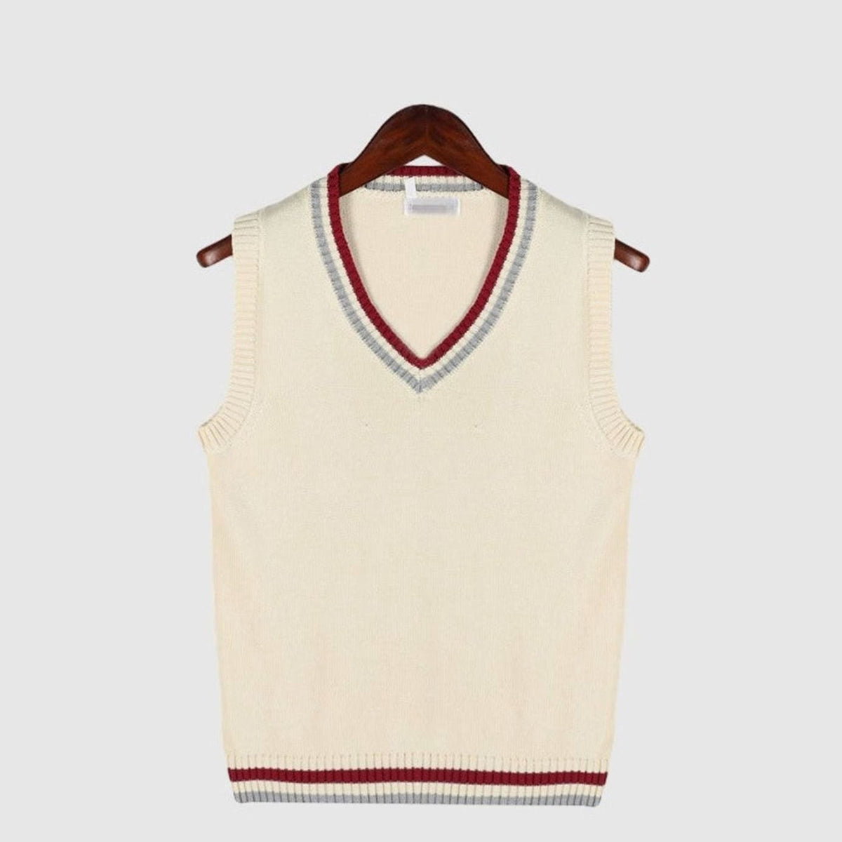 Women's Cable Knit Sweater Vest, V-Neck, Sleeveless, Ribbed Trim