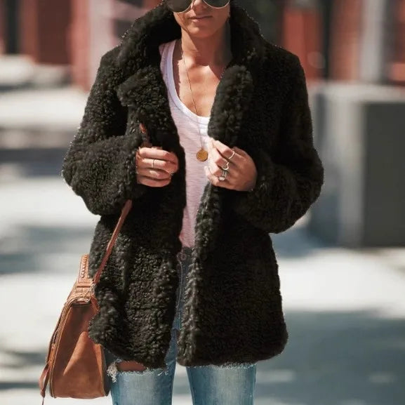 Tia | Women's Soft Teddy Coat