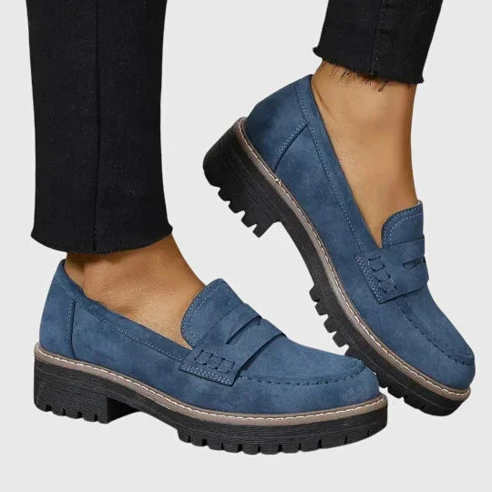Timeless suede loafers