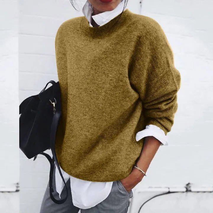 Tira | Knit Sweater with Crew Neck for Women